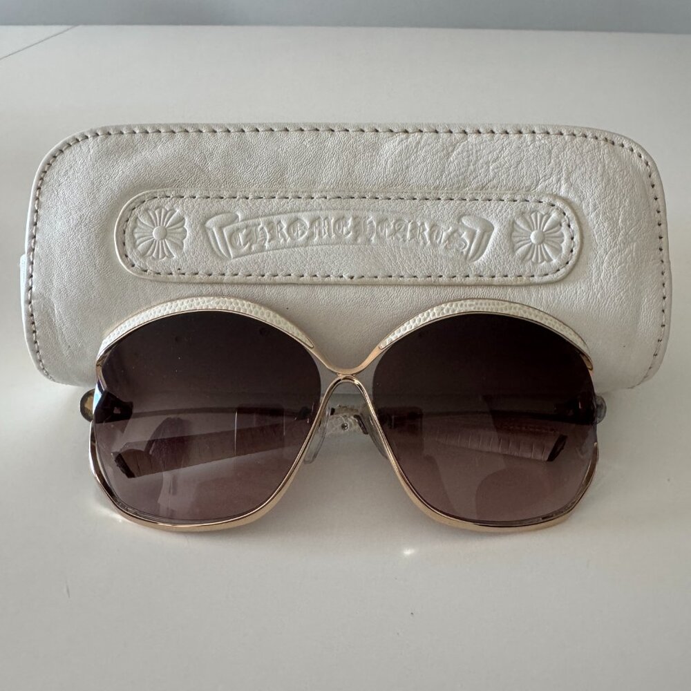 Chrome Hearts Sunglasses Fluffer Gp-Wttl 61-13 132  display picture 3